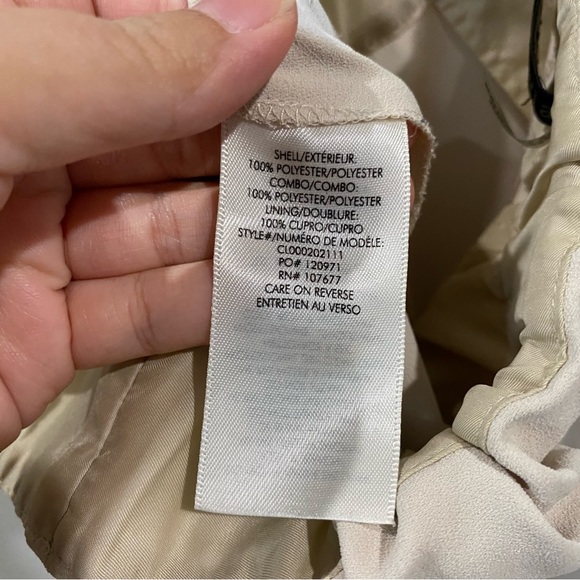 Alice + Olivia Tapered Leg Joggers Trousers Elasticated Ankle Pants Cream Size L - Picture 7 of 8